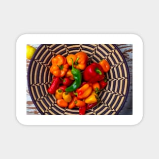 Indian Basket Full Of Sweet Peppers Magnet