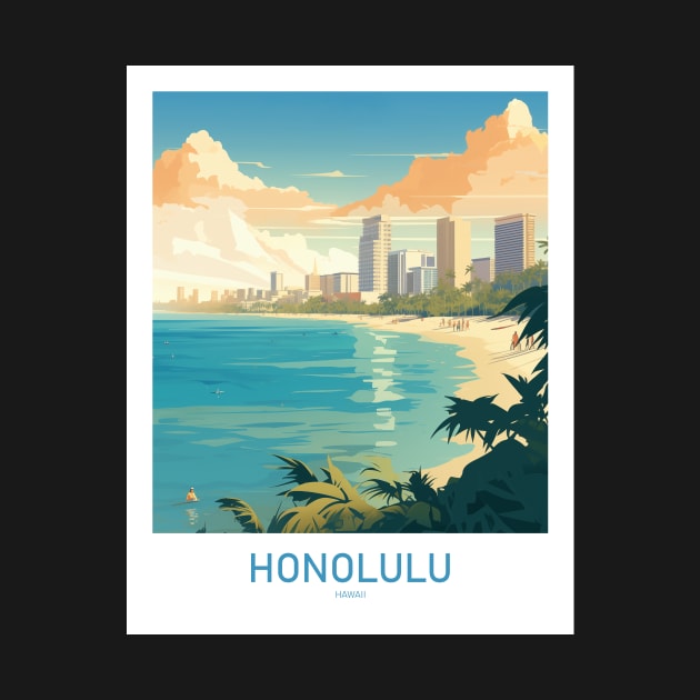 HONOLULU by MarkedArtPrints