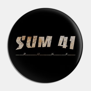 SUM 41 - DIRTY VINTAGE Pin