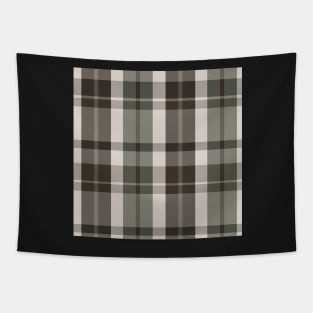 Dark Academia Aesthetic  Aillith 1 Hand Drawn Textured Plaid Pattern Tapestry