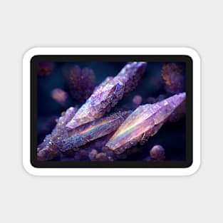 Purple Crystals Magnet