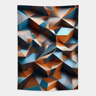 Dynamic Geometry Art: Futuristic 3D Abstract Tapestry