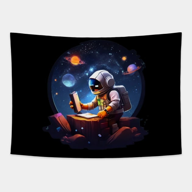 Astronomer Roblox - Boy and Girl Tapestry by Signum