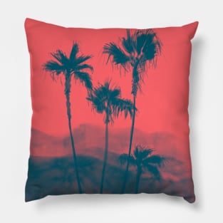 Palm Trees in Red Pillow