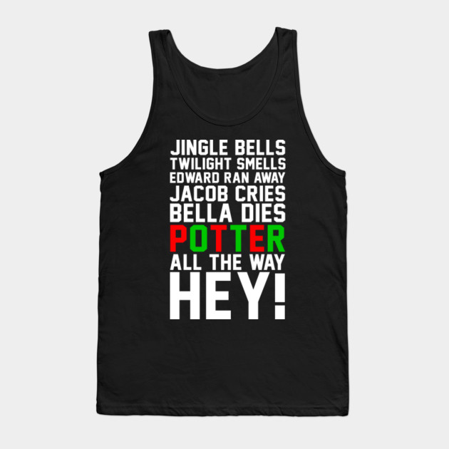 Harry Potter Jingle Bells Twilight Smells Christmas Swag Harry Potter Tank Top Teepublic