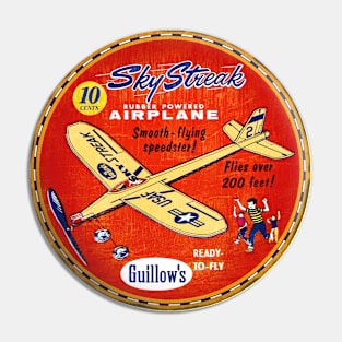 Sky Streak Airplanes Pin