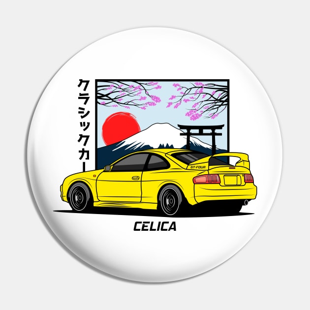 GT4 Yellow Celica GT-Four Pin by GoldenTuners