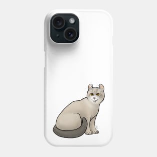 Cat - American Curl - Shorthair Tan Phone Case