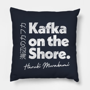 Haruki Murakami - Kafka On The Shore  // Retro Fan Art Design Pillow