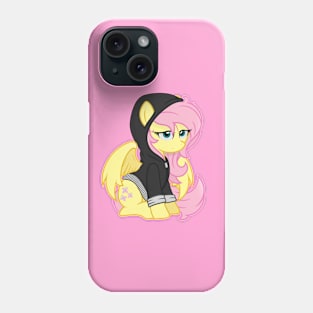 Fluttershy hoodie Phone Case