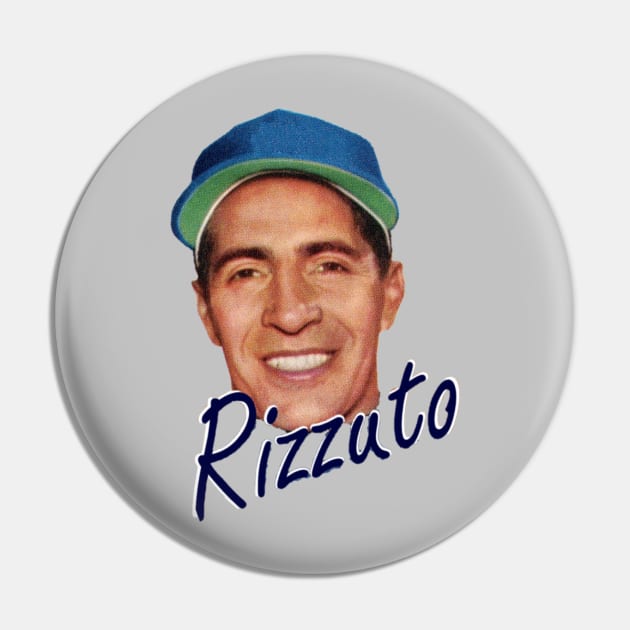 Rizzuto Tribute Design Pin by Bleeding Yankee Blue