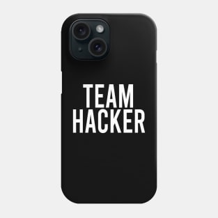 team hacker white Phone Case