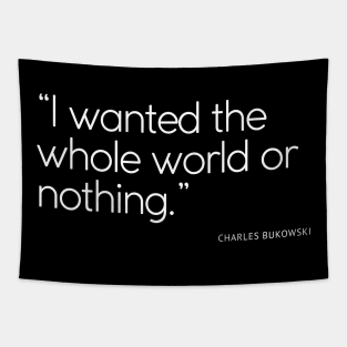 Bukowski deep quote Tapestry