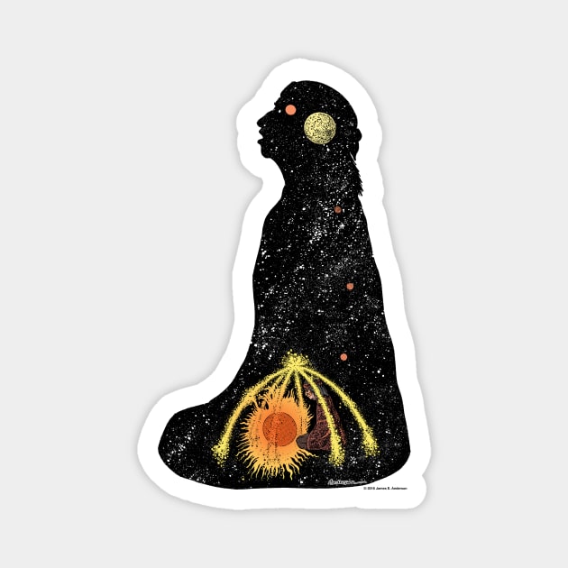 Cosmic Sweat Lodge Magnet by JEAndersonArt