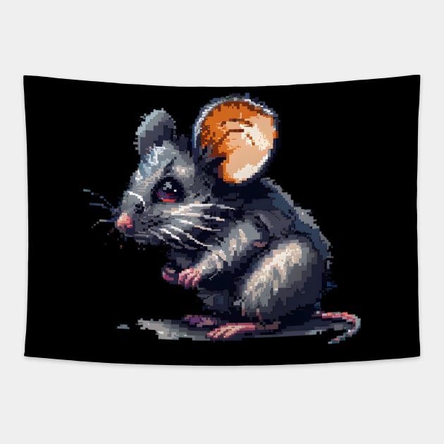 Mouse in Pixel Form Tapestry by Animal Sphere