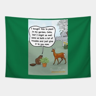 Deer plant Tapestry