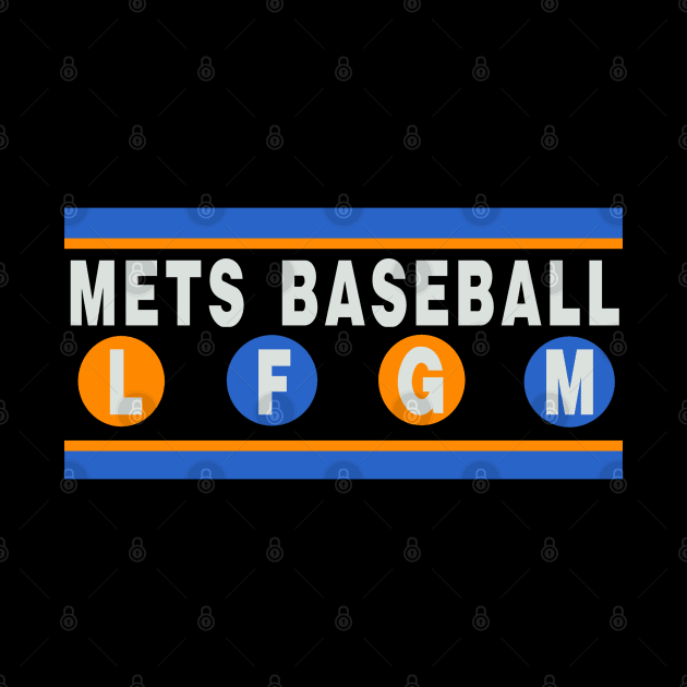 NEW YORK METS LFGM SUBWAY SIGN by ATOMIC PASSION
