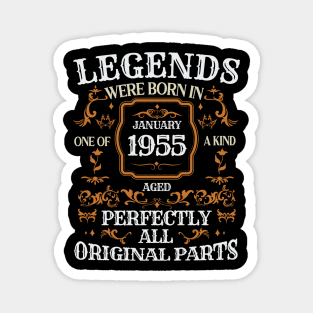 Legends Were Born In January 1955 Birthday Magnet
