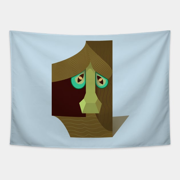 One treant face Tapestry by TIERRAdesigner