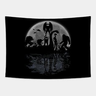 Bigfoot Loch Ness Monster Mothman And Aliens! Cryptid Tapestry