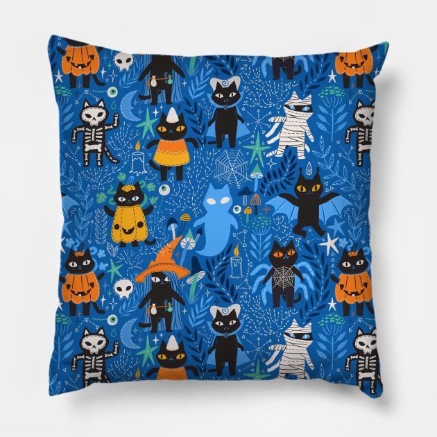Halloween Cats Pillow by kostolom3000