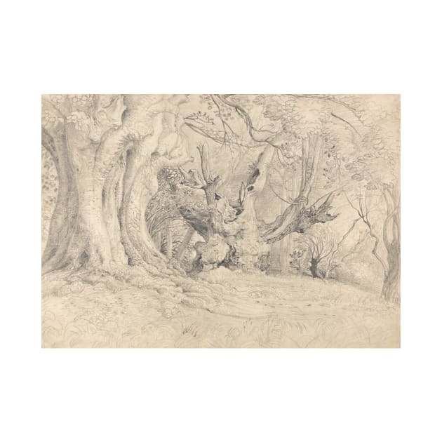 Ancient Trees, Lullingstone Park by Samuel Palmer by Classic Art Stall