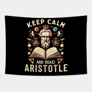 Aristotle art and quote for stoicism lovers Tapestry