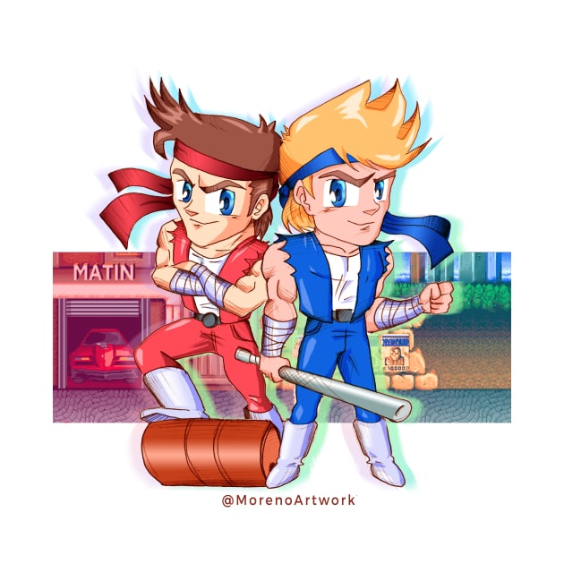 Double Dragon / Billy Lee & Jimmy Lee (version 2) by MorenoArtwork