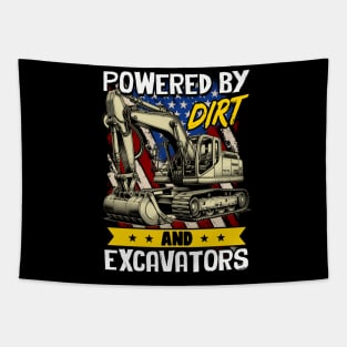 Construction Crew Chic Excavator Tee for Heavy Equipment Enthusiasts Tapestry