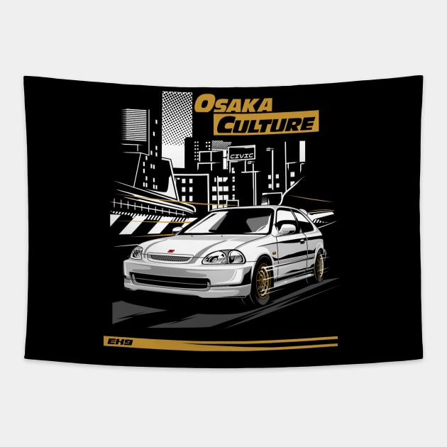 Civic Estilo Osaka Culture Tapestry by aredie19