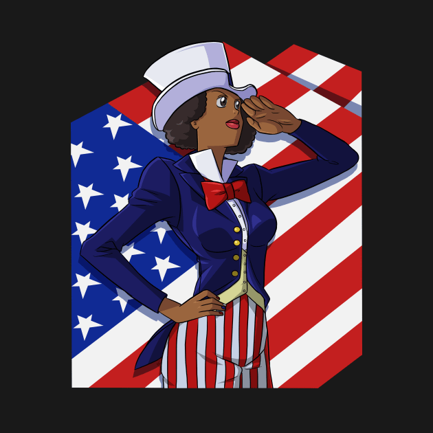 African American 4th of July Uncle Sam by Noseking