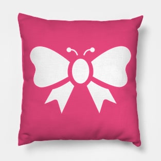 RIBBON BUTTERFLY (WHITE) Pillow