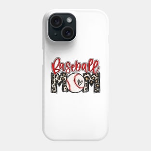 Baseball Mom Leopard Baseball Mama Phone Case