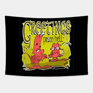 Greetings...from Hell! Tapestry