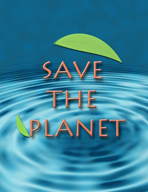 Save the planet Kids T-Shirt by ikshvaku