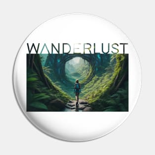 Wanderlust Travel T-Shirt Pin