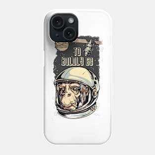 To Boldly Go - Gaming Space Ape Astronaut Apparrel Phone Case