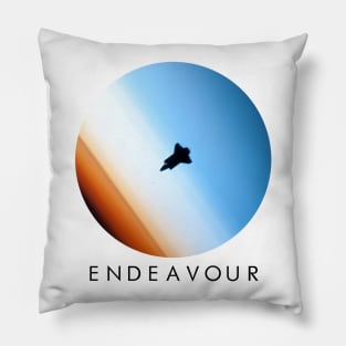 Endeavour - Black Text Pillow