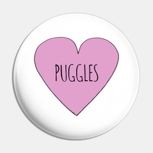 Puggle love Pin