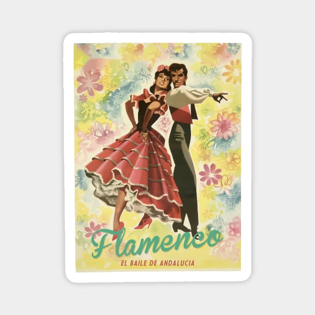 Flamenco Dancing Magnet by Kingrocker Clothing