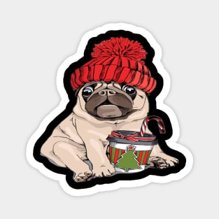 Merry Christmas with my cute PUG Magnet