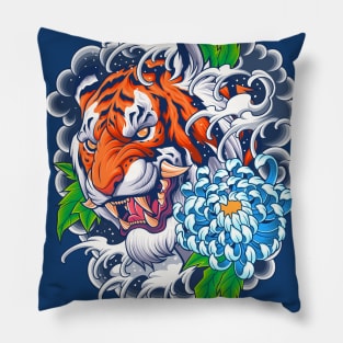 Mystical Tiger Tattoo Pillow