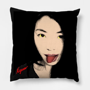 FUNNY GIRL - Pop art tongue Pillow