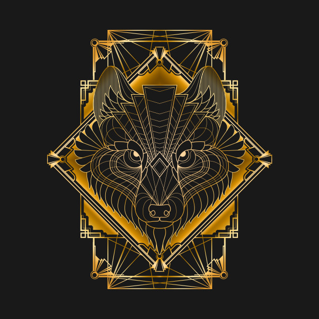 Art Deco Wolf