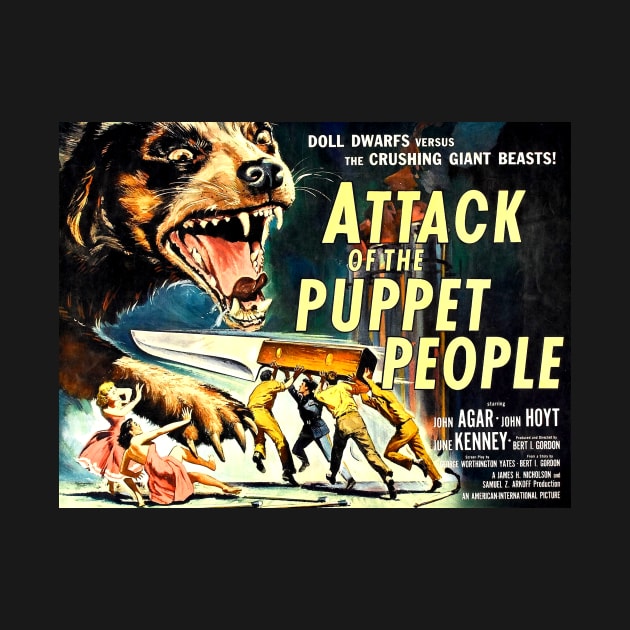Classic Science Fiction Lobby Card - Attack of the Puppet People by Starbase79
