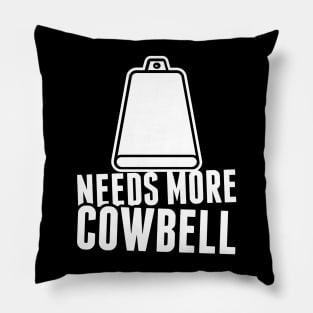 More Cowbell | Percussion Drums Drummer Pillow