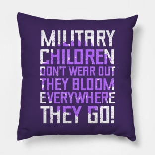 Purple Up For Military Kids - Month of the Military Child 2023 Pillow