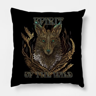 Spirit Of The Wild - Coyote Native American Trickster Animal Pillow