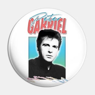 Peter Gabriel / 80s Aesthetic Fan Art Design Pin