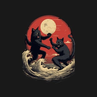 Black Cat Fight Club T-Shirt